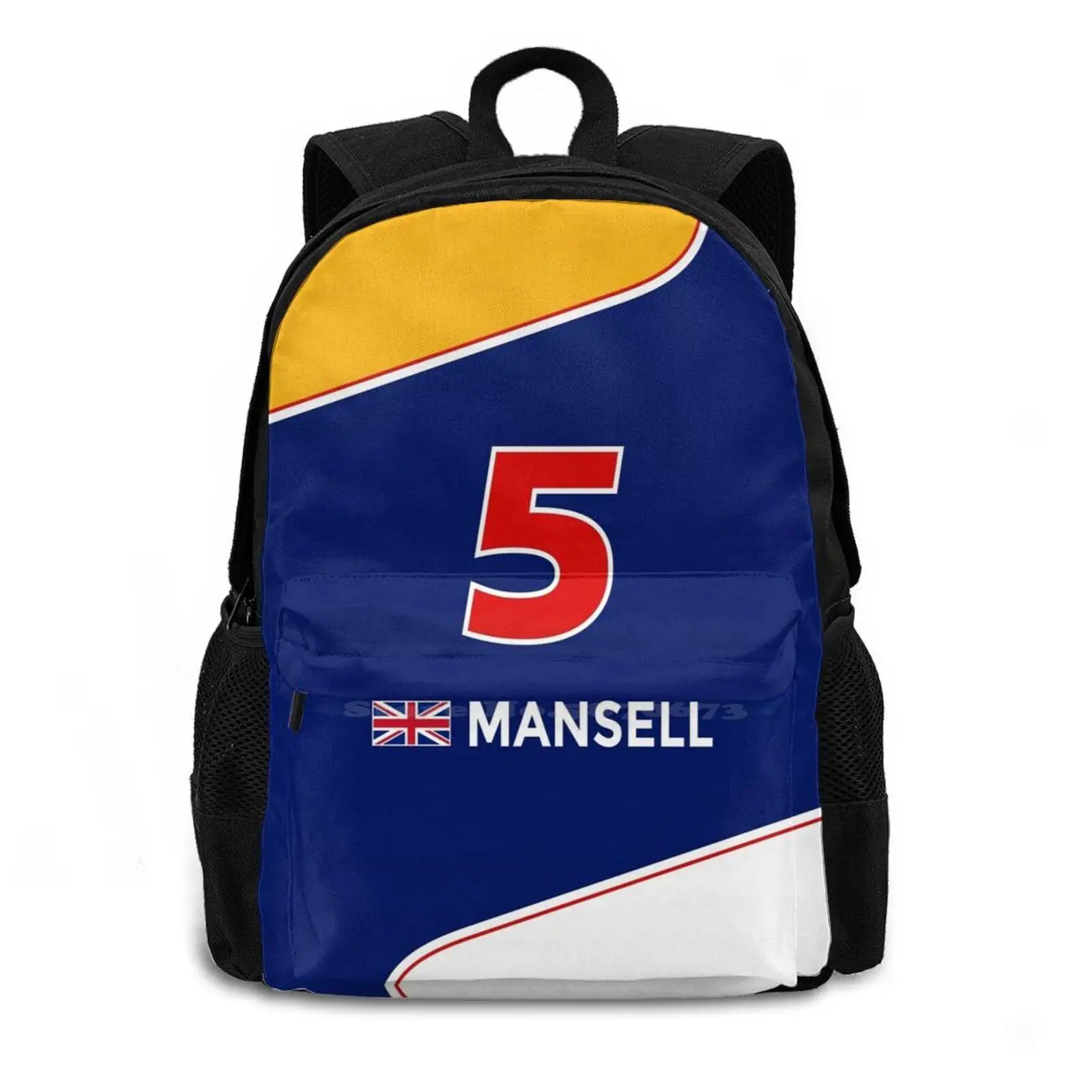 Nigel Mansell Bag Backpack For Men Women Girls Teenage Formula 1 Racing