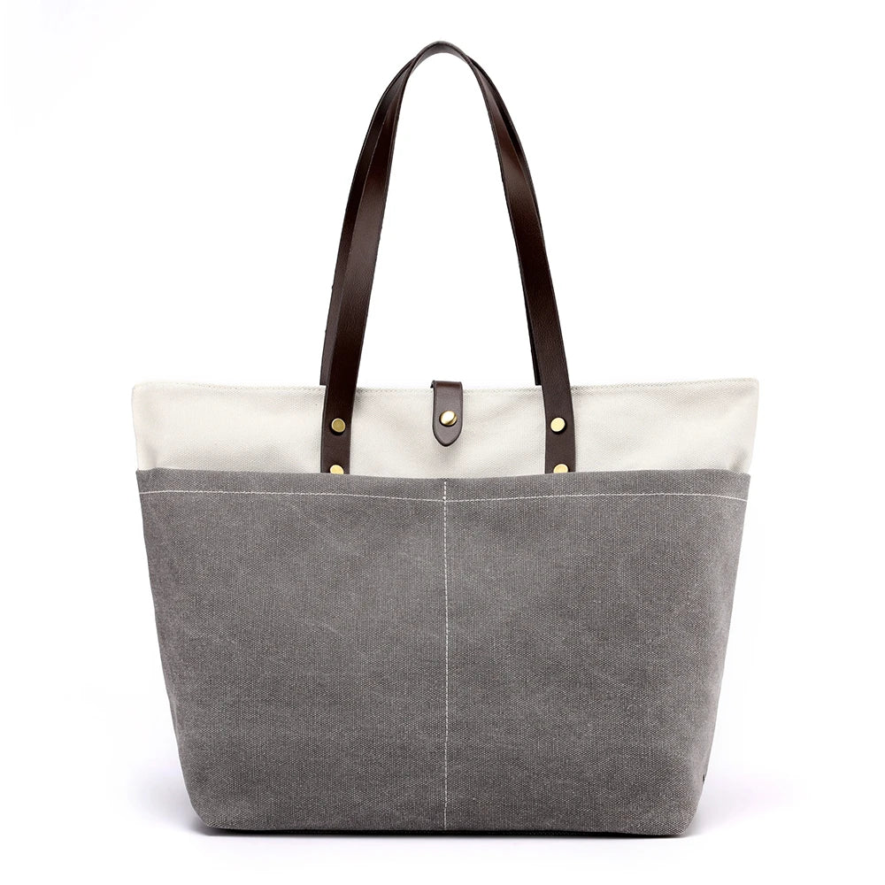 Canvas Shoulder Bag for Women Casual Travel Shopping Crossbody Handbag