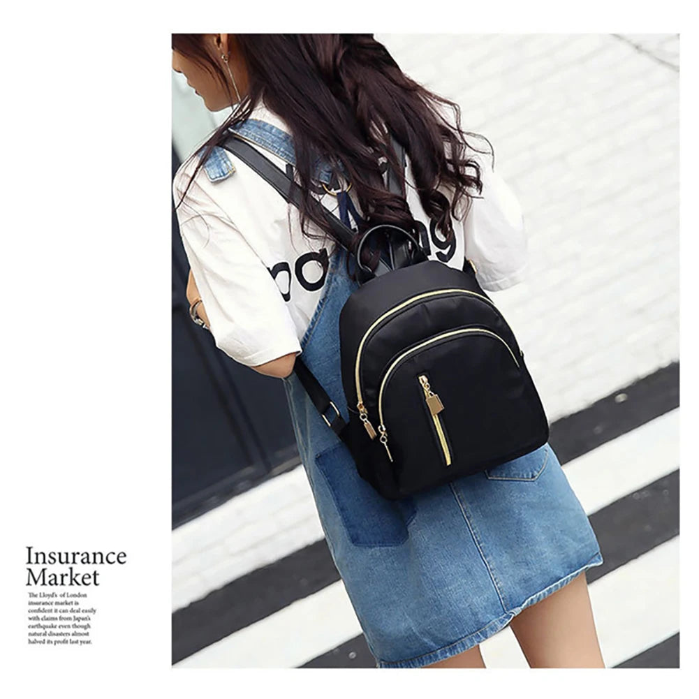 Leisure Nylon Women Large Capacity Rucksack Travel Ladies Backpacks School Bag