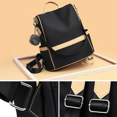 Leisure Women Backpack Oxford Large Capacity Schoolbag Guard Against Theft