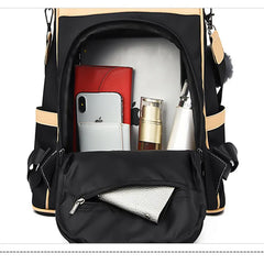 Leisure Women Backpack Oxford Large Capacity Schoolbag Guard Against Theft