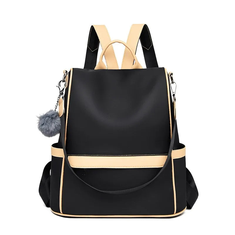 Leisure Women Backpack Oxford Large Capacity Schoolbag Guard Against Theft