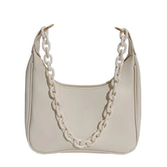 Leisure Women PU Leather Shoulder Bags Chain Armpit Bags