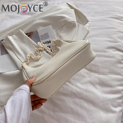 Leisure Women PU Leather Shoulder Bags Chain Armpit Bags