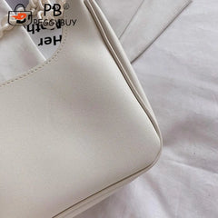 Leisure Women PU Leather Armpit Bag Chain Shoulder Small Crescent Shape
