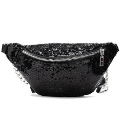 Women Sequin Fanny Pack Waist Bag Glitter Bum Belt Bags Waist Packs