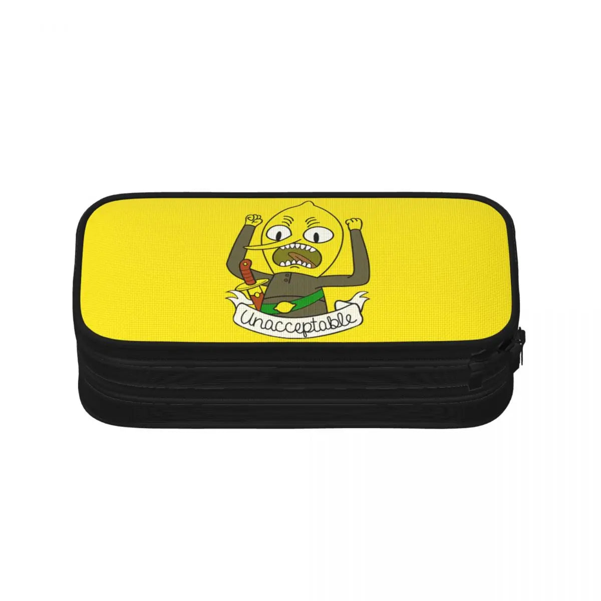 Lemongrab Pen Box Student School Anime Zipper Pen Bag Child Stationery Bag