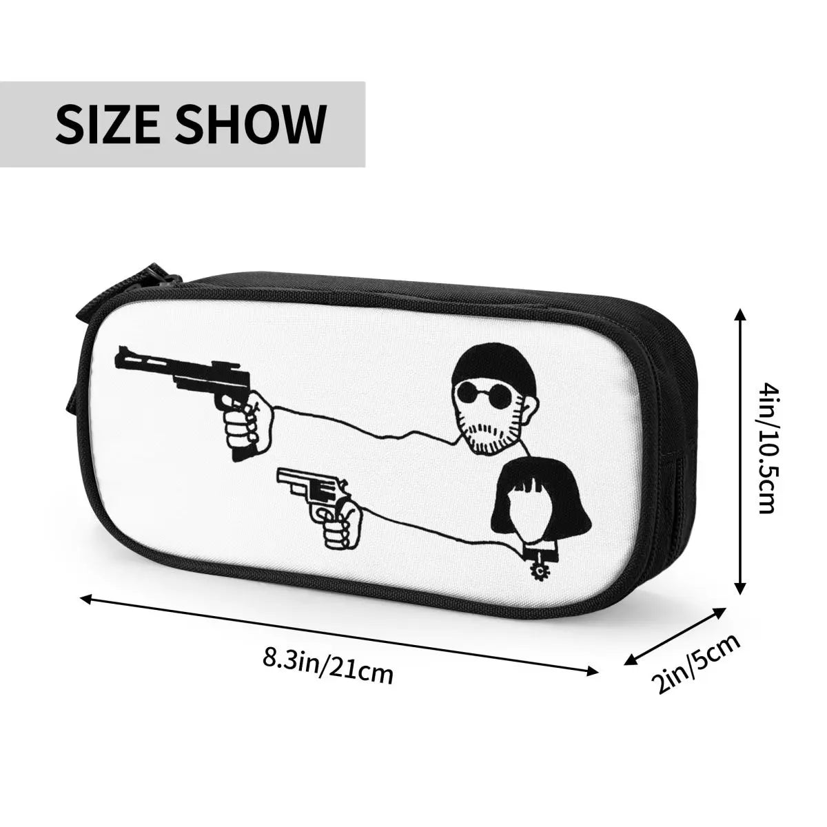 Leon The Professional Pen Box Student School Anime Zipper Pen Bag