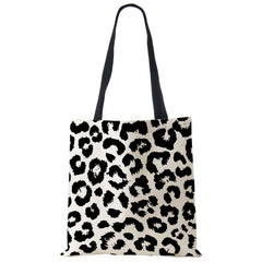 Leopard Grain Printed Handbag Shoulder Bag Tote Ladies Casual Shopping Bag