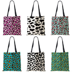 Leopard Grain Printed Handbag Shoulder Bag Tote Ladies Casual Shopping Bag