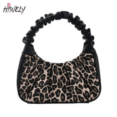 Leopard Print PU leather Shoulder Bag Vintage Ladies Small Purse Handbags