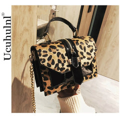 Leopard Print Small Flap Bags Women Bag Over Shoulder Handbags Women Bags