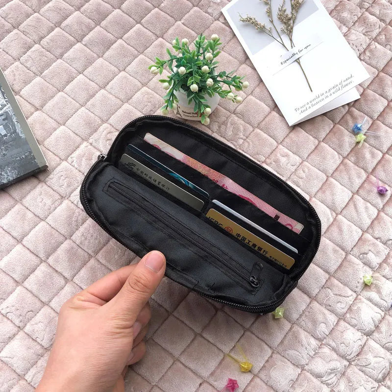 Leopard Printed Wallet Women Men Purses Phone Lipstick Holder Money Coin Bag