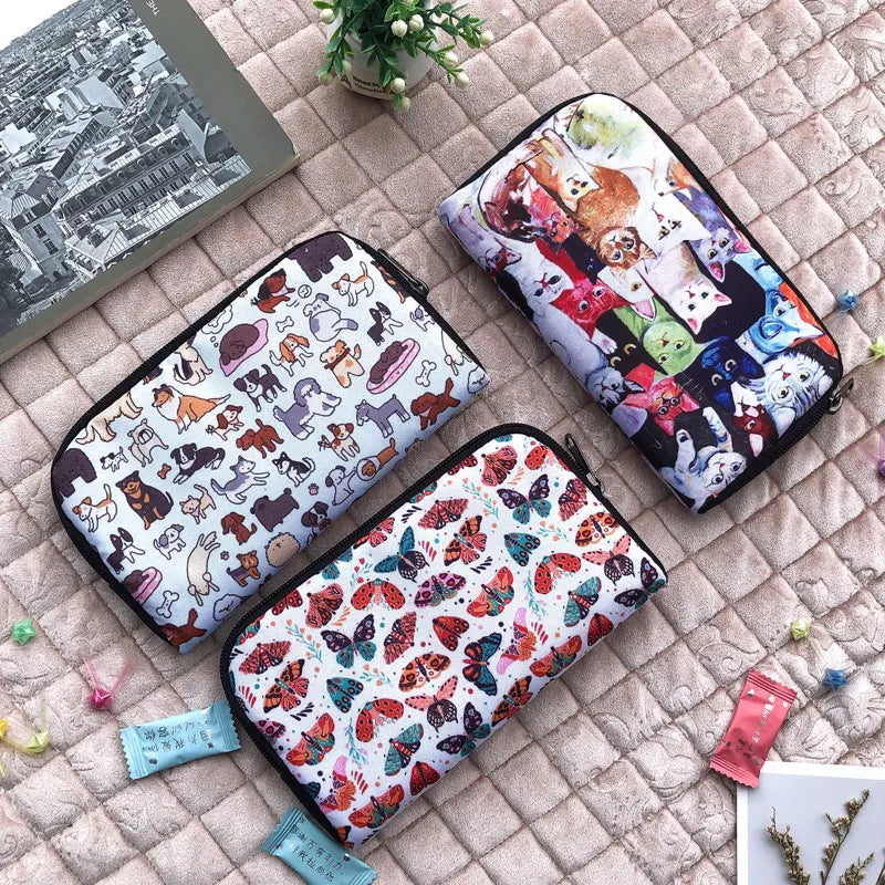 Leopard Printed Wallet Women Men Purses Phone Lipstick Holder Money Coin Bag