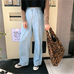 Leopard Shoulder Bag Large Capacity Street Casual Women's Corduroy