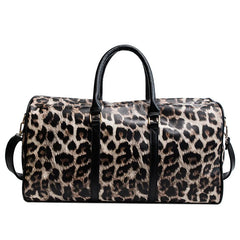 Leopard Style Travel Bag Men Fitness Waterproof Handbag Female Sports Shoulder B