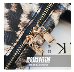 Leopard Style Travel Bag Men Fitness Waterproof Handbag Female Sports Shoulder B