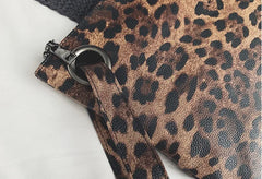 Leopard Women's Clutches Evening Party Bags PU Leather Shoulder Handbags