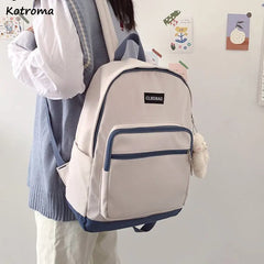 Student School Bag Preppy Waterproof Teen Travel Packbag