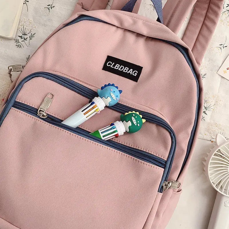 Student School Bag Preppy Waterproof Teen Travel Packbag
