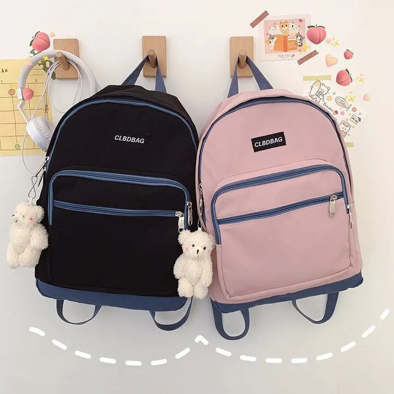 Student School Bag Preppy Waterproof Teen Travel Packbag