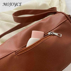Women Handbags Underarm Bag PU Leather Casual Portable Soft Large Capacity
