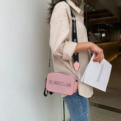 Vintage Rhinestone Diamond Messenger Bag Women PU Shoulder Bag