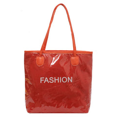 Women PVC Reusable Shopping Bag Clear Beach Tote Bag Waterproof