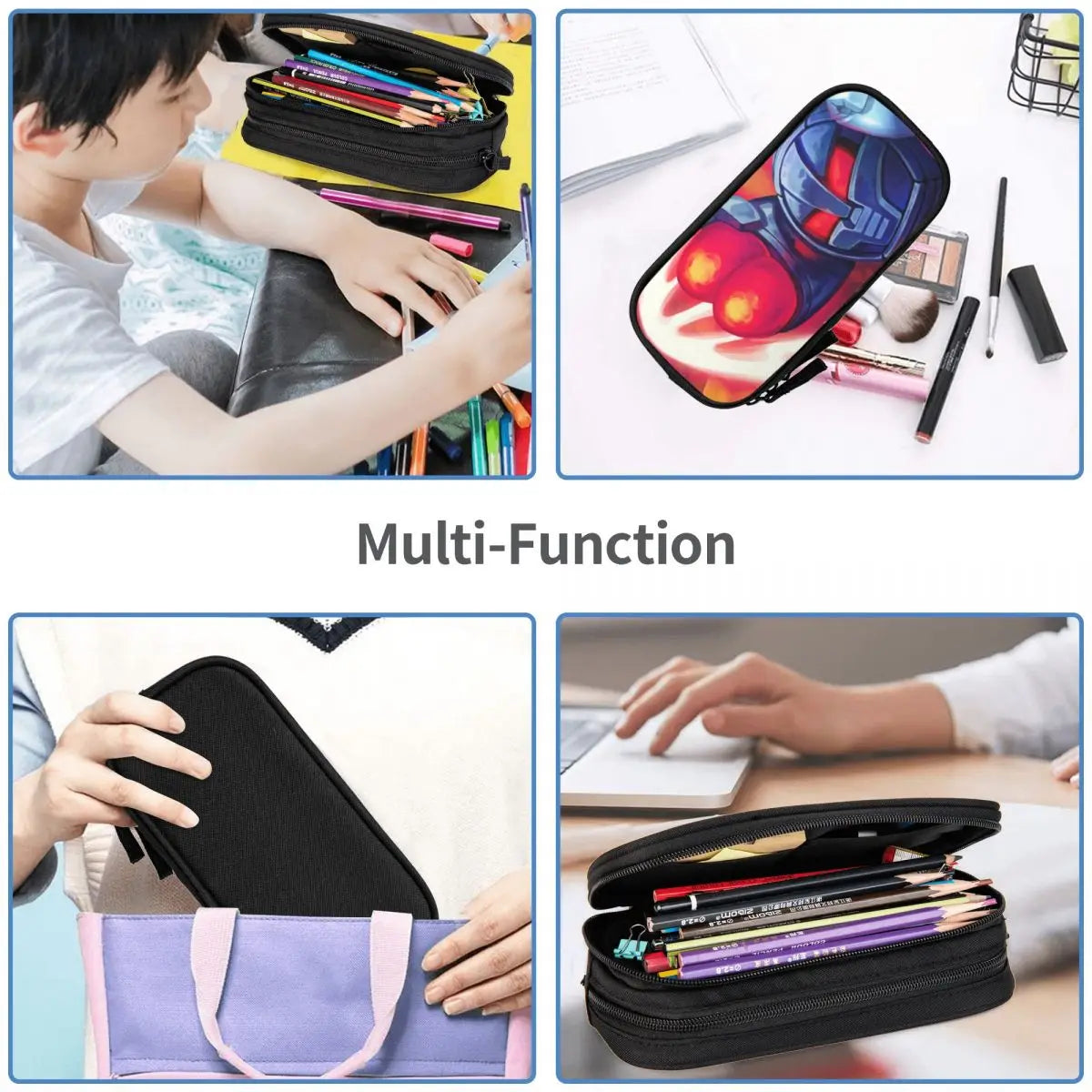 LevelHead Pen Box Student School Anime Zipper Pen Bag Child Stationery Bag