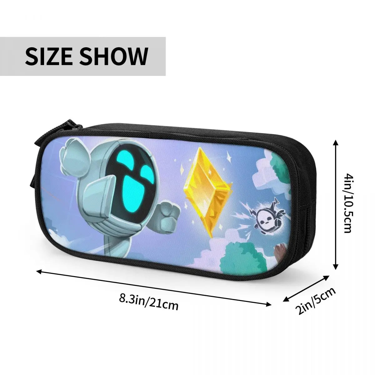 Anime Zipper Pen Bag Student Stationery Box Child Gift