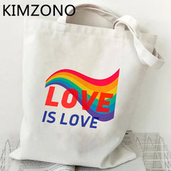 LGBT Shopping Reusable Tote Bag Net Sack Cabas Grab