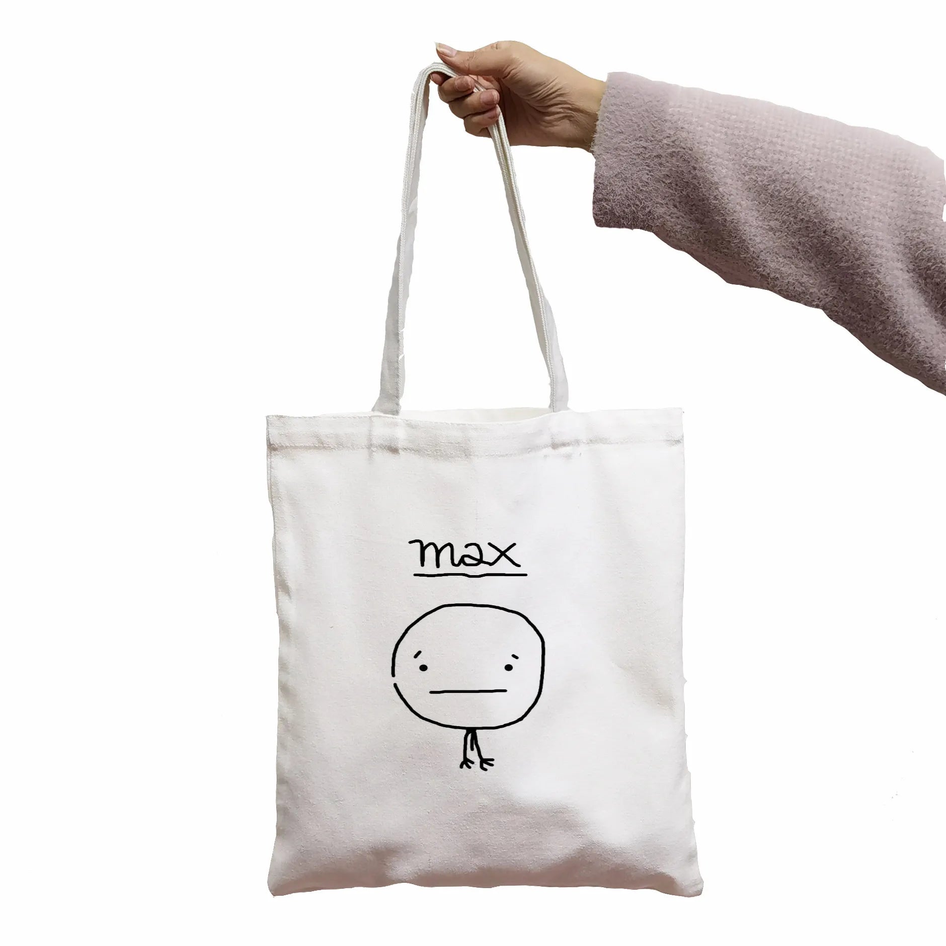 Gothic Canvas Bag Horror Cartoon Large Purse
