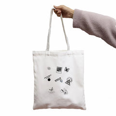 Gothic Canvas Bag Horror Cartoon Large Purse