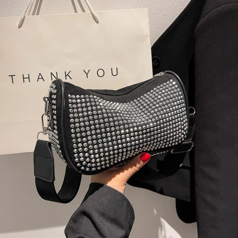 Light Diamond Bag Women's Spring Shoulder Underarm Bag