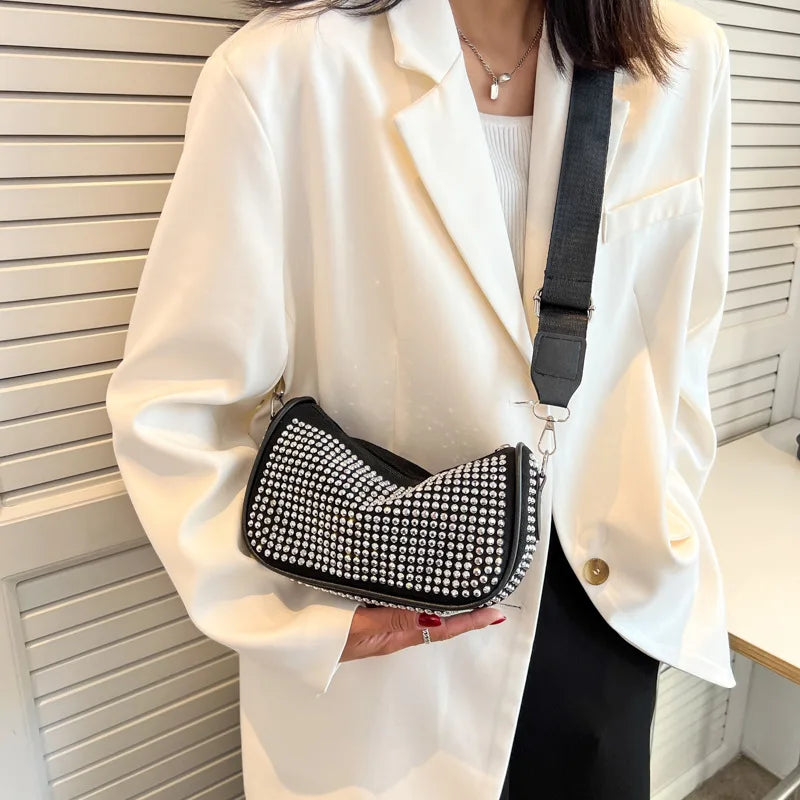 Light Diamond Bag Women's Spring Shoulder Underarm Bag