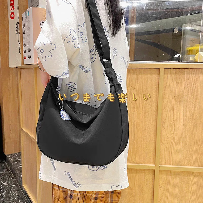 Light Nylon Shoulder Small Hobo Female Bags Women Totes Travel