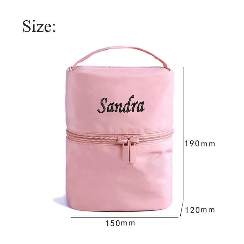 Large Capacity Personalized Cosmetic Bag for Travel