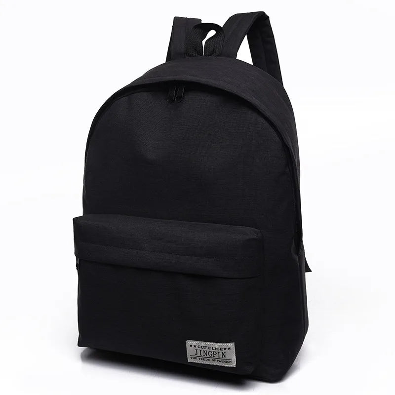 Lightweight Canvas Backpack Men College Teens School Bags