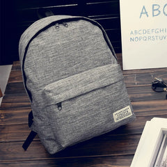 Lightweight Canvas Backpack Men College Teens School Bags