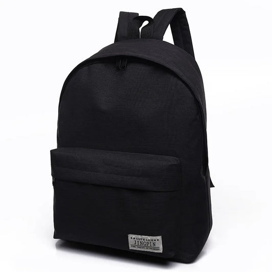 Lightweight Canvas Backpack Men College Teens School Bags