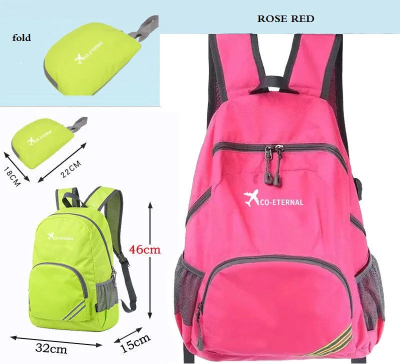 Foldable Mountaineering Backpack Outdoor Sports Travel Bag Camping Bag