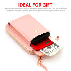 Women Crossbody Bag Cell Phone Purse Lightweight Waterproof PU Leather