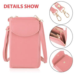 Women Crossbody Bag Cell Phone Purse Lightweight Waterproof PU Leather
