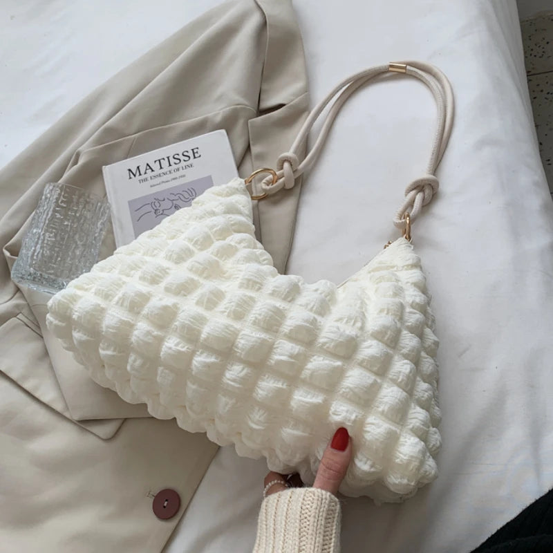 Soft Women's Handbag Winter Armpit Bag Shoulder Bag