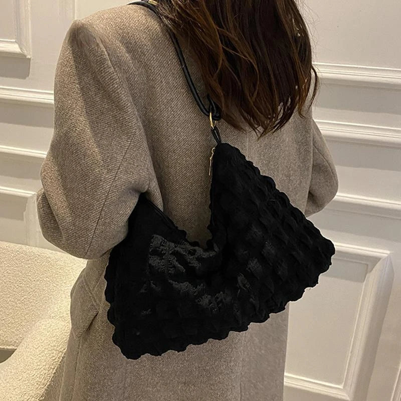 Soft Winter Tote Bag High-quality Armpit Bag for Women