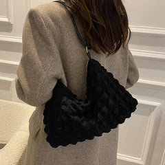Soft Winter Tote Bag High-quality Armpit Bag for Women