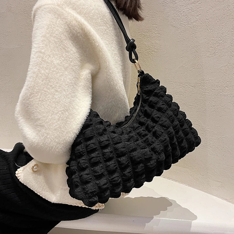 Winter High-quality Soft Women's Handbag Large Tote Bag
