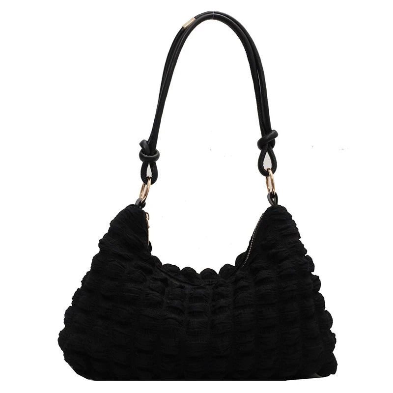 Soft Winter Tote Bag Casual Armpit Handbag for Women