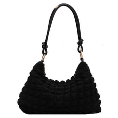 Soft Winter Tote Bag Casual Armpit Handbag for Women