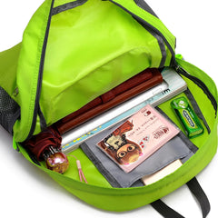 Astronaut Print Lightweight Outdoor Backpack Green